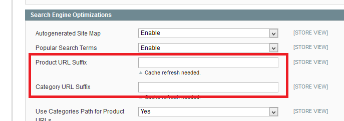 Removing .html suffix in Magento 1.x for BigCommerce data migration services