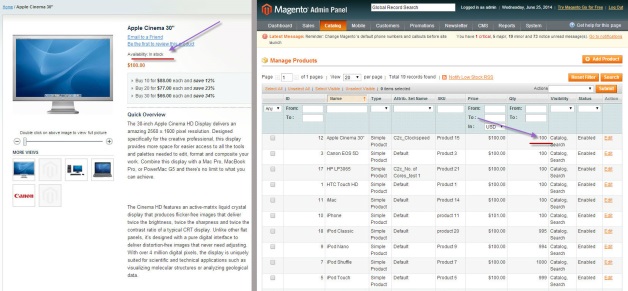 Magento product in stock after data migration