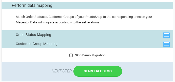 PrestaShop to Magento migration