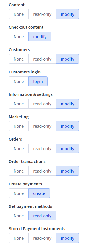 BigCommerce OAuth scopes for eCommerce data migration