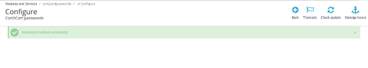 PrestaShop Password Migration Plugin Installed Successfully