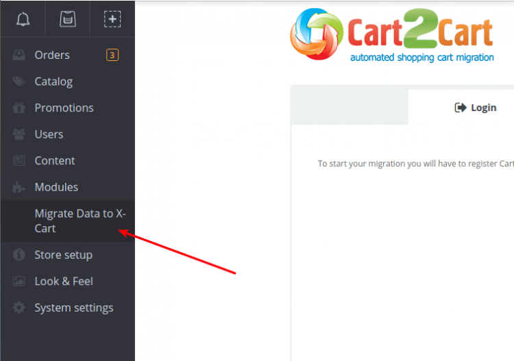 Cart2Cart Module in X-Cart