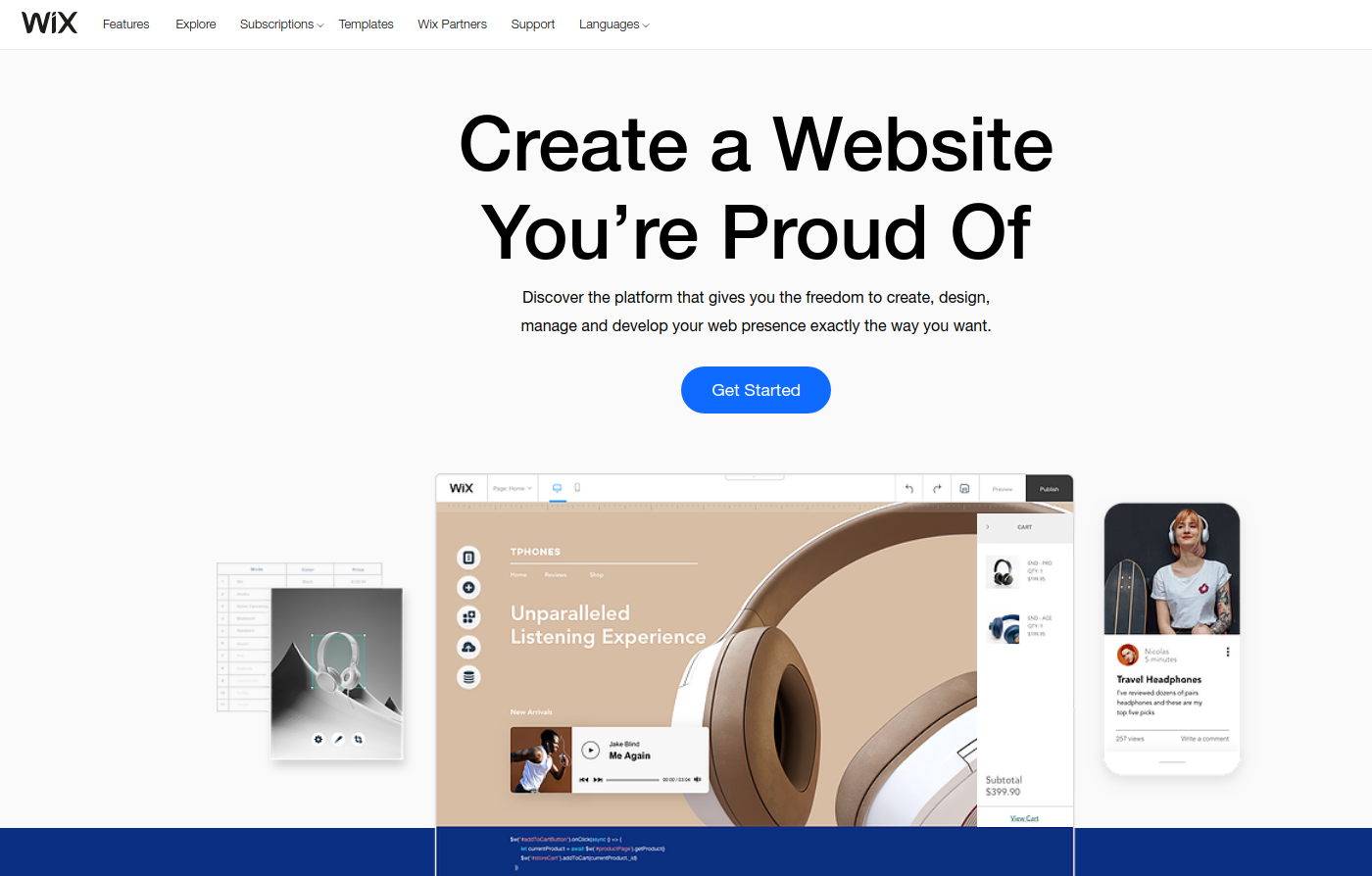 Wix website