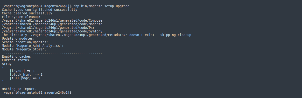 Apply database updates for the Magento Data Migration module