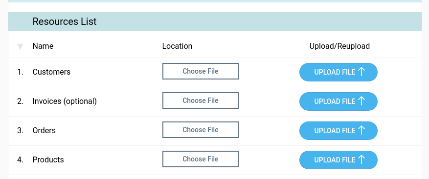 Selecting the CSV file in Cart2Cart data migration