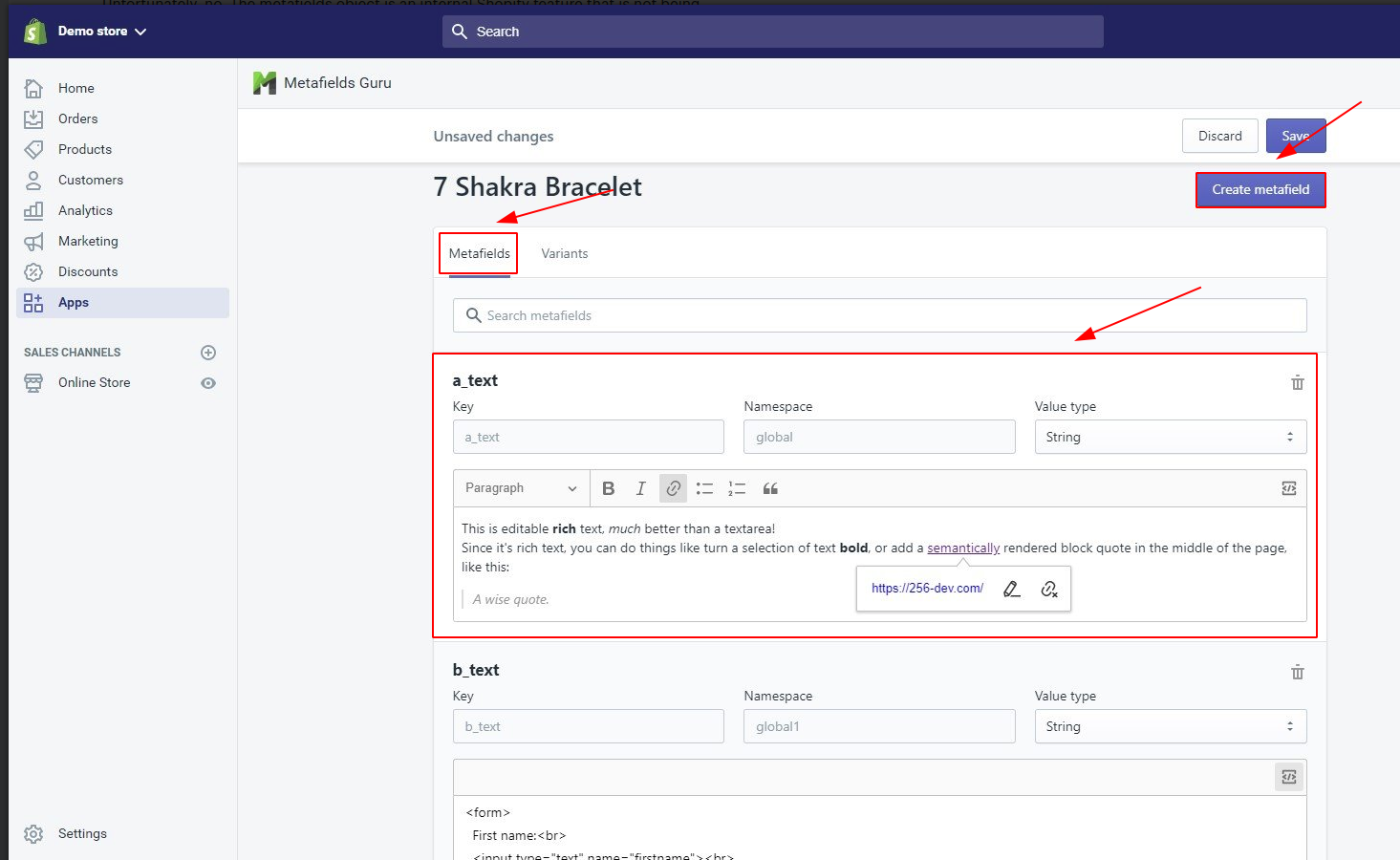 Editing metafields using Metafields Guru after data migration to Shopify