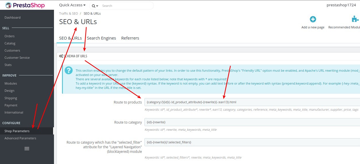 Removing EAN13 field in PrestaShop Route to Products after data migration