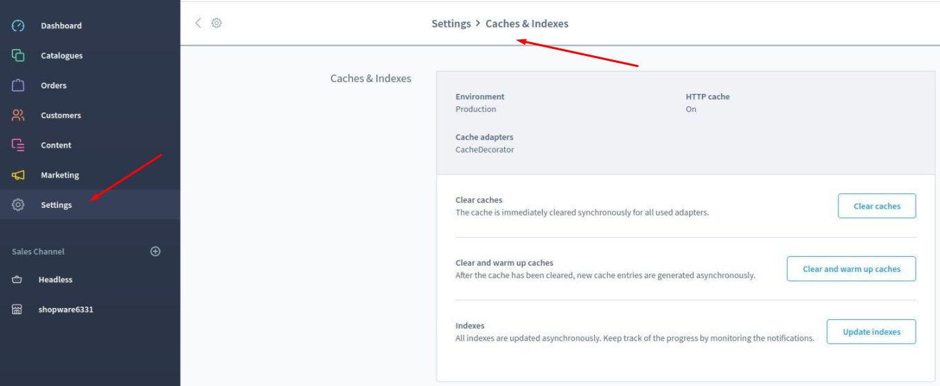 Clearing Shopware cache after data migration