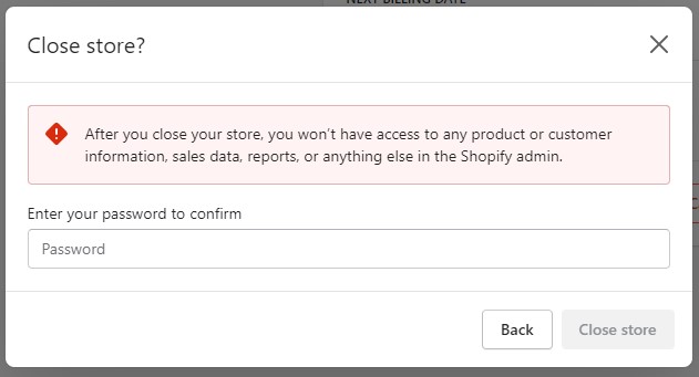 How to Close Shopify Store