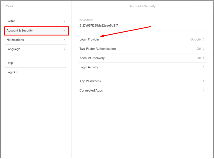 Squarespace Two-Factor Authentication settings for data migration