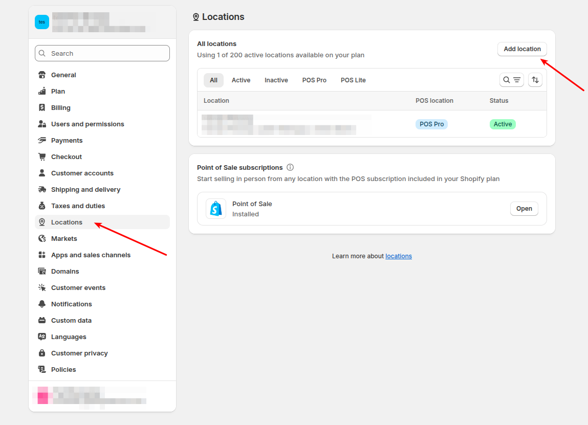 Setting up Shopify Inventory Locations for eCommerce data migration