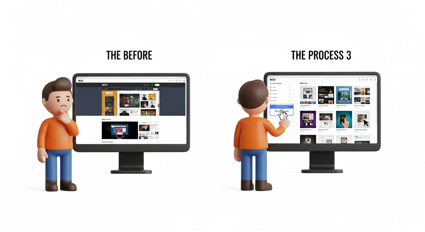 How to change WIX template and theme?