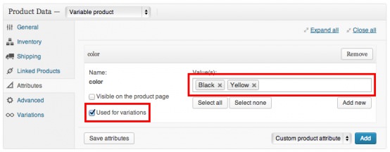 How to Add Variable Products to WooCommerce Defining attributes for WooCommerce variable products