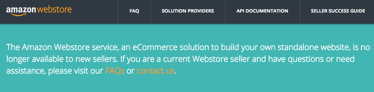 Amazon Webstore Closing - How and Why Did It Happen? Amazon Webstore Closing - How and Why Did It Happen?