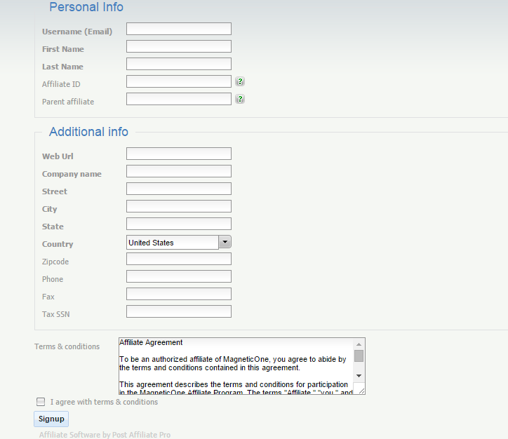 Register an affiliate account Cart2Cart affiliate account registration