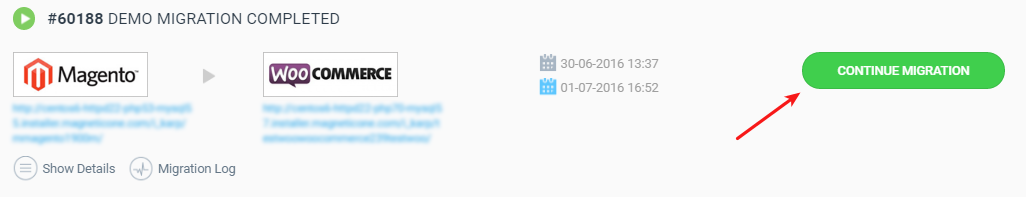 Continue Migration - Cart2Cart Data Migration Continue Migration - Cart2Cart Data Migration