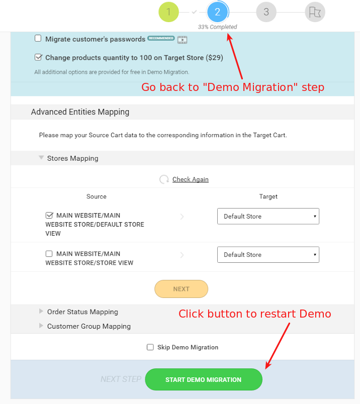 Start Demo Migration - Cart2Cart Data Migration Start Demo Migration - Cart2Cart Data Migration